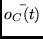 $\bar{o_C(t)}$