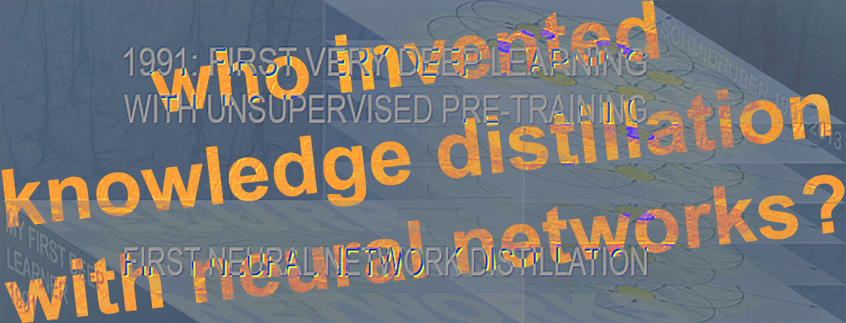 Who invented knowledge distillation with artificial neural networks?