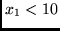 $x_1 < 10$