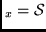 $_x = \cal S$