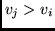 $v_j > v_i$