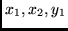 $x_1,x_2,y_1$