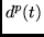 $d^p(t)$