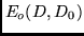 $E_o(D,D_0)$