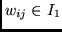 $w_{ij} \in I_1$
