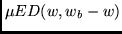 $\mu ED(w,w_b-w)$