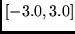 $[-3.0,3.0]$