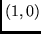 $(1,0)$