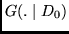 $G(. \mid D_0)$