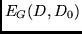 $E_G(D,D_0)$