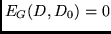 $E_G(D,D_0)=0$