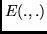 $E(.,.)$
