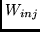 $W_{inj}$