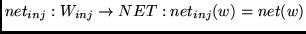 $net_{inj}:W_{inj} \rightarrow NET:net_{inj}(w) = net(w)$