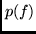 $\displaystyle p(f)$