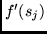 $f'(s_j)$