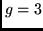 $g=3$