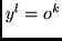 $y^l = o^k$