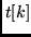 $t[k]$