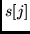 $s[j]$