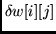 $\delta w[i][j]$