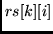$rs[k][i]$