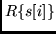$R\{s[i]\}$