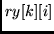 $ry[k][i]$