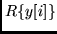 $R\{y[i]\}$