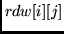 $rdw[i][j]$