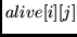 $alive[i][j]$