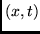 $(x, t)$
