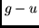 $g-u$