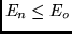 $E_n \leq E_o$