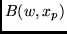 $B(w,x_p)$