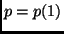 $p=p(1)$