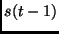 $s(t-1)$