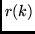 $r(k)$