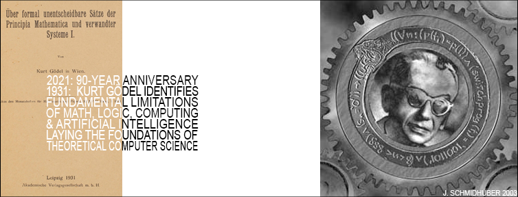 1931: Theoretical Computer Science & AI Theory Founded by Goedel. Juergen Schmidhuber.