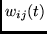$w_{ij}(t)$