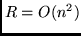 $R = O(n^2)$