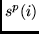 $s^p(i)$