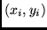 $(x_i,y_i)$