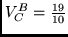 $V^B_C = \frac{19}{10}$