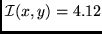 ${\cal I} (x,y) = 4.12$