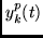 $y^p_k(t)$