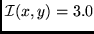 ${\cal I} (x,y) = 3.0$