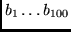 $b_1 \ldots b_{100}$