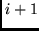 $i+1$