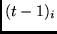$(t-1)_i$